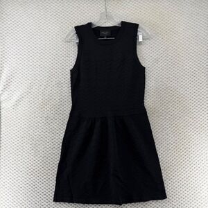 Romeo Juliet Couture Dress Sweater Black Sleeveless Chevron Knit Y2K‎ Large